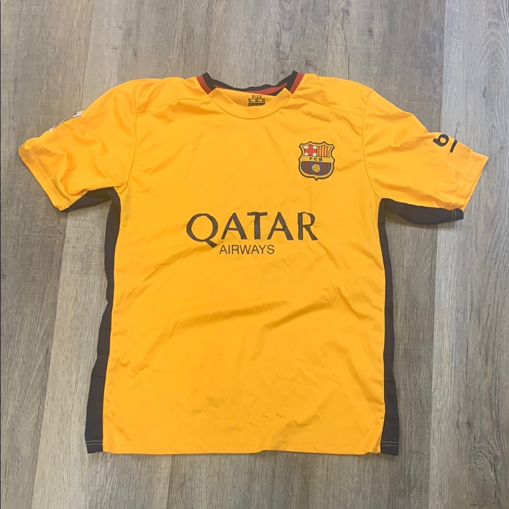 Barcelona Yellow Soccer Jersey